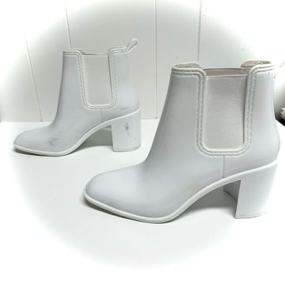 Jeffery Campbell Hurricane White Waterproof Bootie Boot Women’s Size 10 - Picture 5 of 8